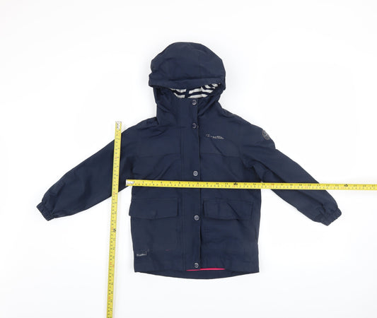 Girls UK Size 5-6 Years Regatta Blue Rain Coat
