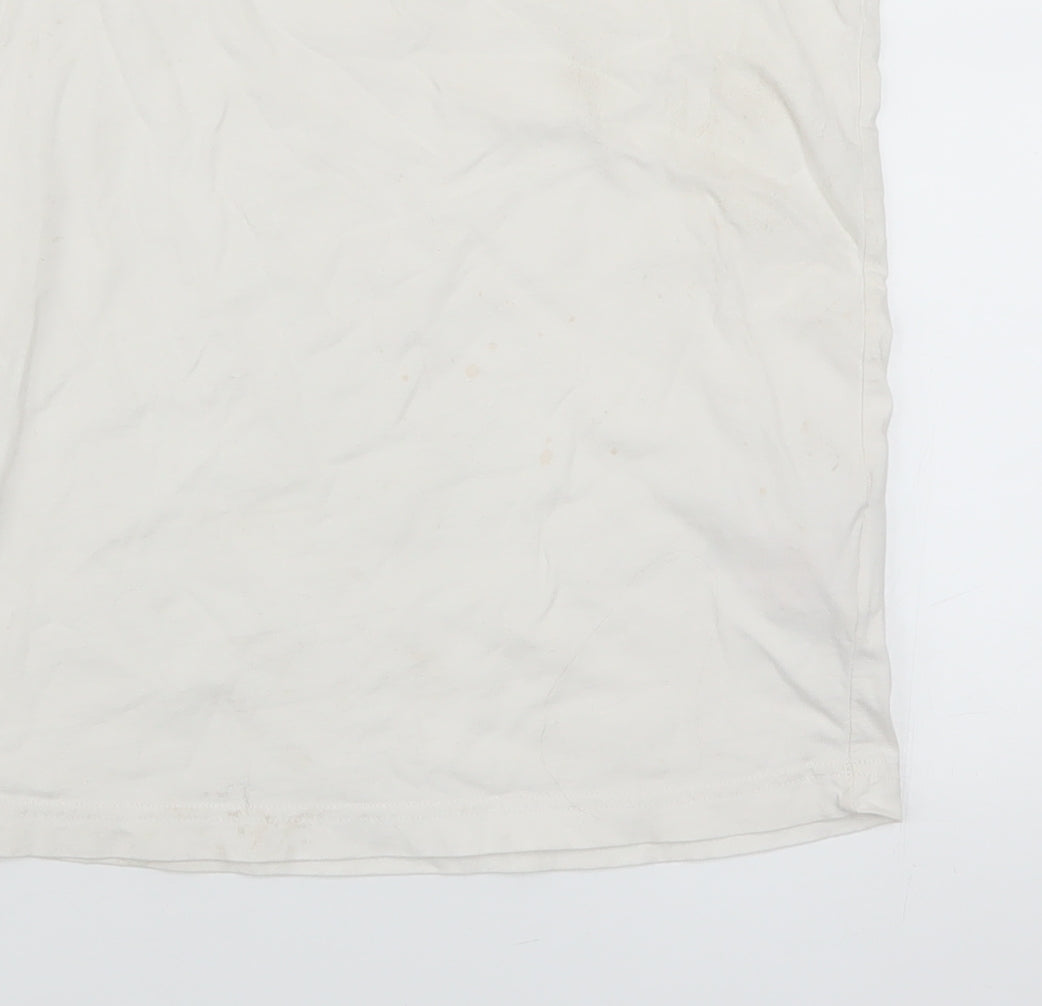 Boys UK Size 13-15 Years Jordan White Basic T-Shirt