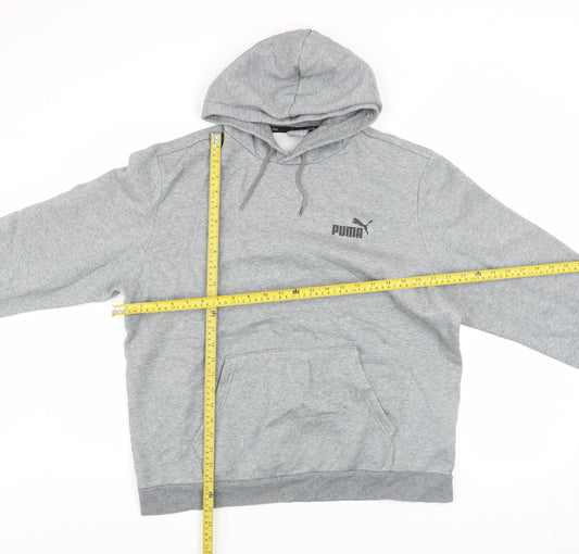 Mens UK Size XL PUMA Grey Pullover Hoodie