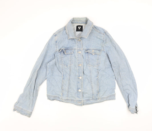 Womens UK Size 16 Very Blue Basic Jacket