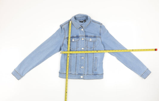 Womens UK Size XS VERO MODA Blue Basic Jacket