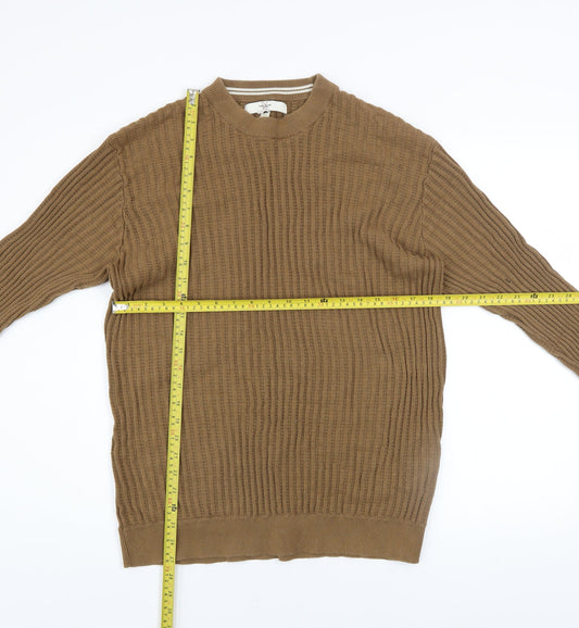 Mens UK Size XL River Island Beige Pullover Jumper