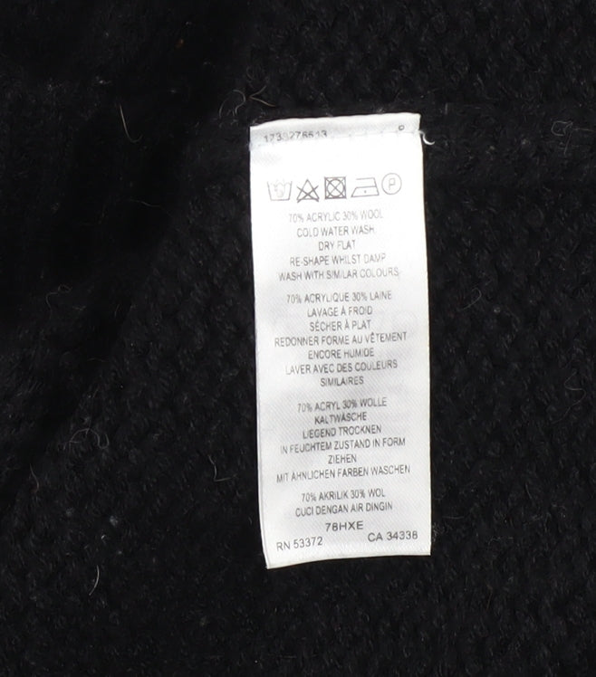 Womens UK Size XS French Connection Black Pullover Jumper