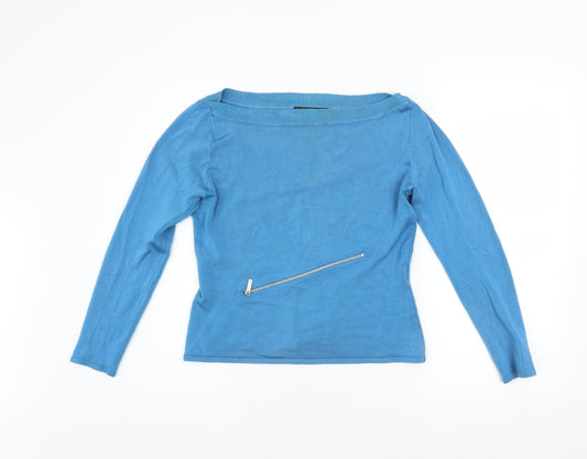 Womens UK Size 12 Karen Millen Blue Pullover Jumper