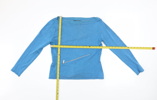 Womens UK Size 12 Karen Millen Blue Pullover Jumper