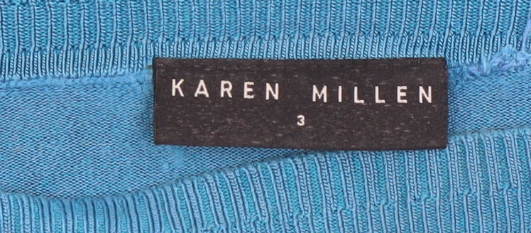 Womens UK Size 12 Karen Millen Blue Pullover Jumper