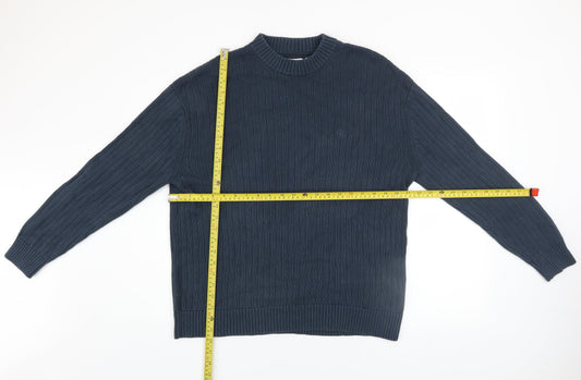 Mens UK Size M Calvin Klein Jeans Blue Pullover Jumper