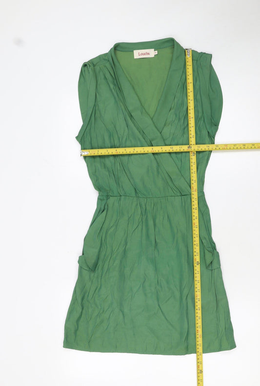 Womens UK Size 10 Louche Wrap Dress