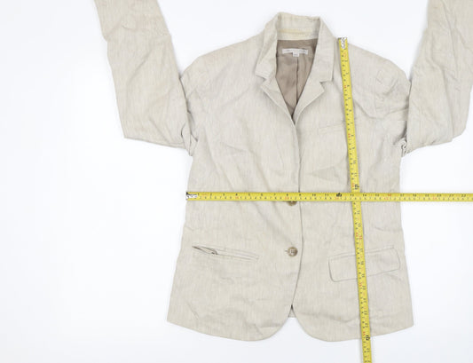 Womens UK Size 10 Gap Regular Beige Blazer