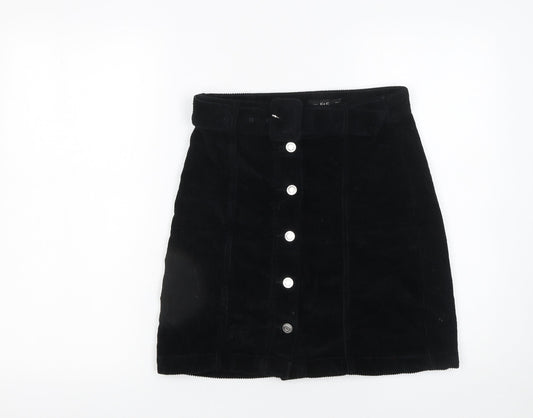 Womens UK Size 6 F&F A-Line Corduroy Skirt