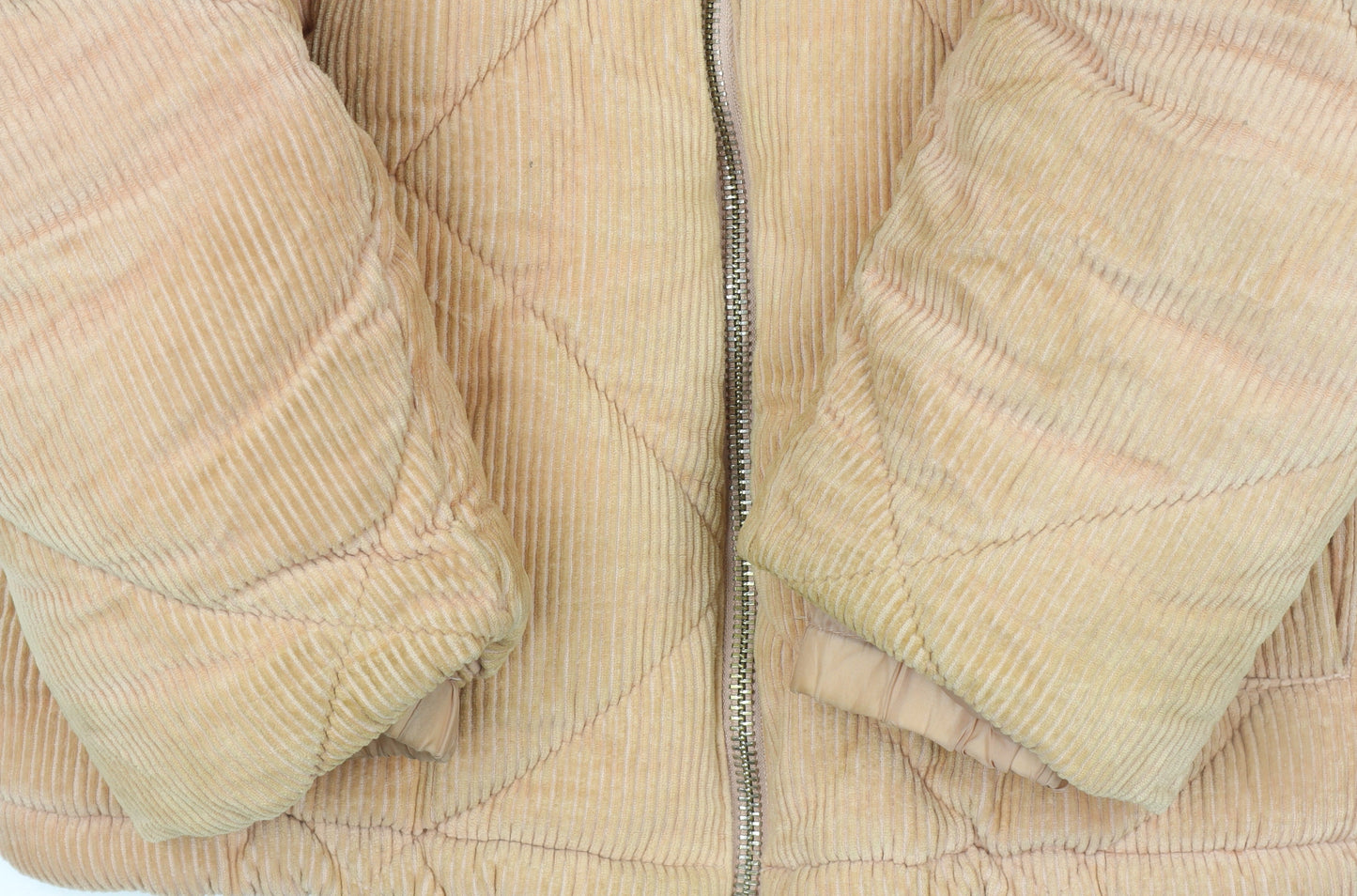 Womens UK Size 8 Topshop Beige Puffer Jacket