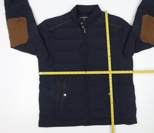 Mens UK Size 3XL Armand Thiery Blue Puffer Jacket