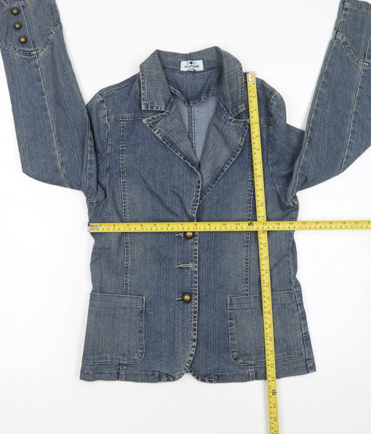 Girls UK Size 14 Years Sophie Blue Basic Jacket