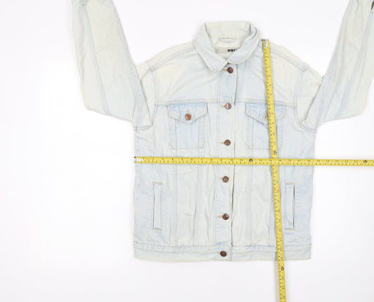 Womens UK Size 10 Topshop Blue Basic Jacket