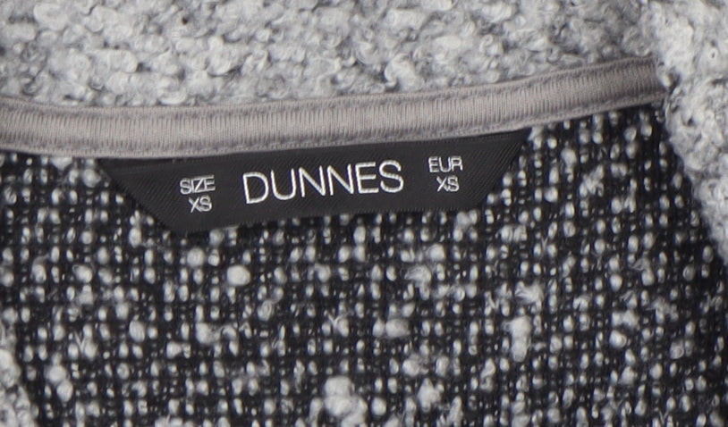 Womens UK Size XS Dunnes Grey Cardigan Jumper