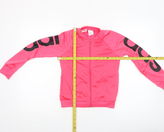 Girls UK Size 9-10 Years adidas Pink Track Jacket