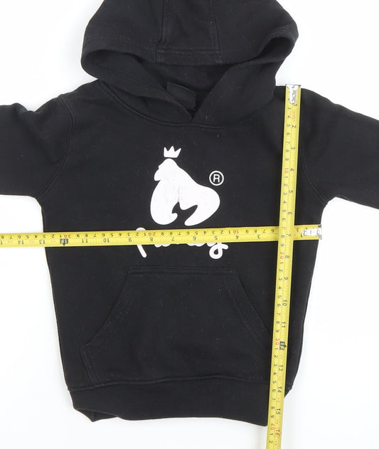 Boys UK Size M Money Black Pullover Hoodie