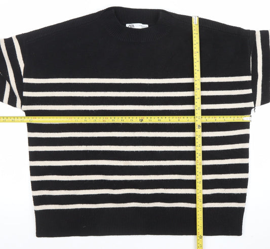 Womens UK Size 10 Zara Black Pullover Jumper