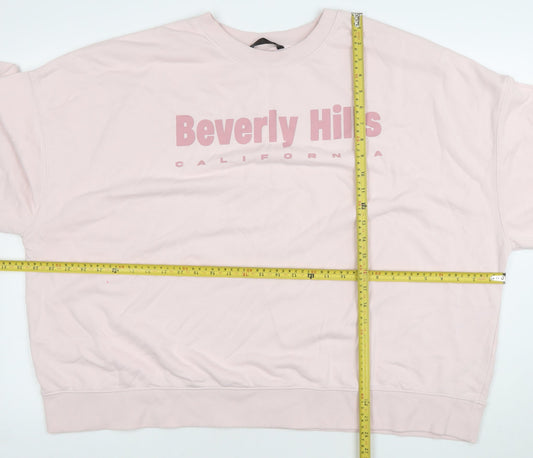 Womens UK Size 2XL Dunnes Pink Pullover Sweatshirt