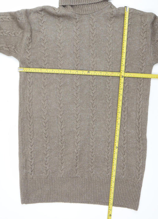 Womens UK Size M New Look Beige Pullover Jumper