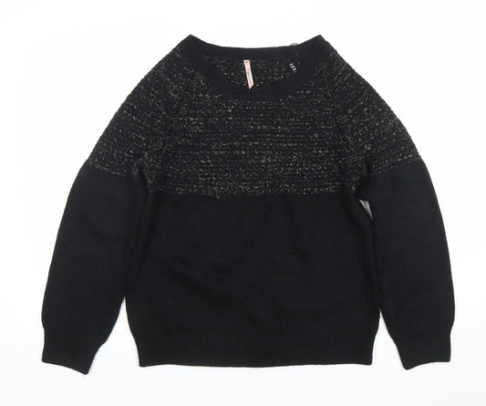 Womens UK Size M Sweewe Paris Black Pullover Jumper