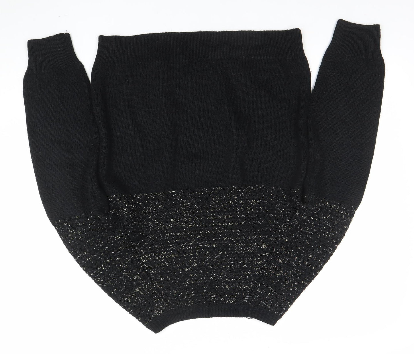 Womens UK Size M Sweewe Paris Black Pullover Jumper