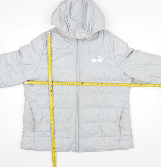 Womens UK Size 14 PUMA Grey Puffer Jacket