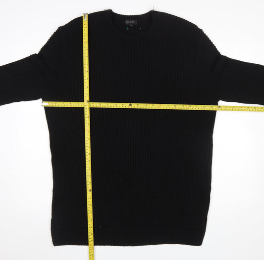 Mens UK Size XL River Island Black Pullover Jumper