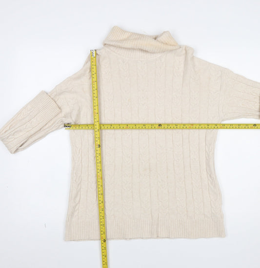 Womens UK Size L/XL CC Fashion Beige Pullover Jumper