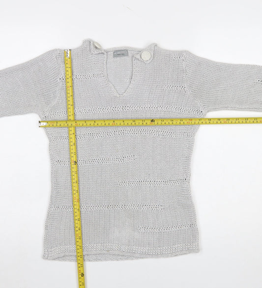 Womens UK Size M Marks and Spencer Grey Pullover Jumper