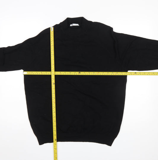 Womens UK Size L Zara Black Pullover Jumper