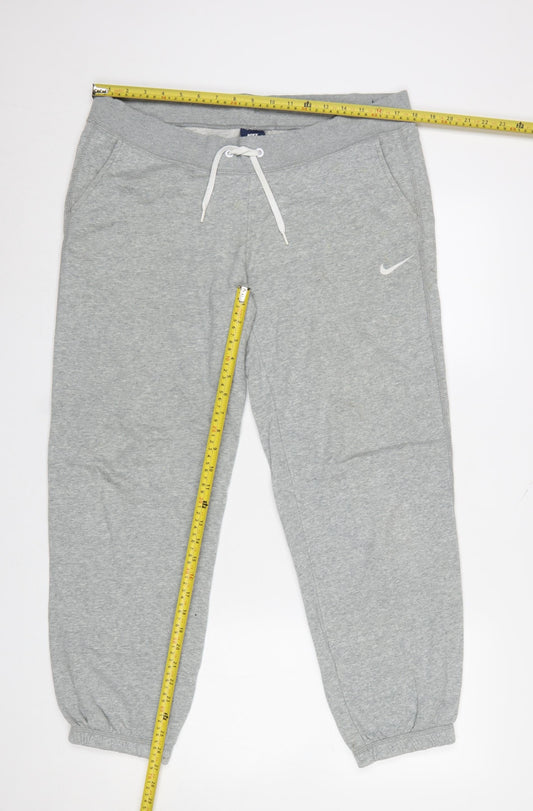 Womens UK Size L Nike Regular Fit Jogger Grey Trousers