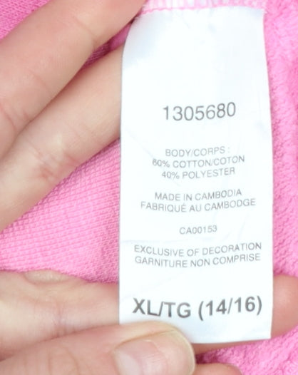 Girls UK Size 14-16 Years Champion Pink Full Zip Hoodie