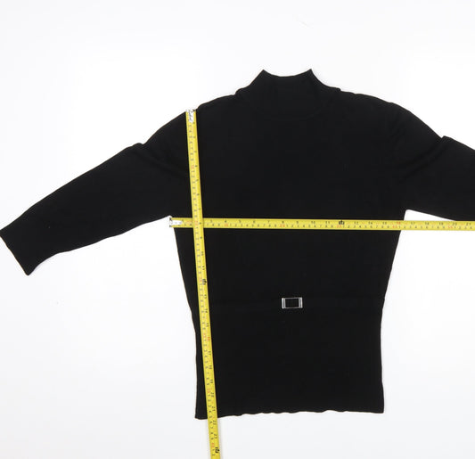 Womens UK Size 12 Wallis Black Pullover Jumper