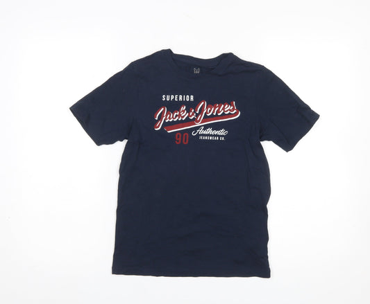 Boys UK Size 12 Years JACK & JONES Blue Basic T-Shirt