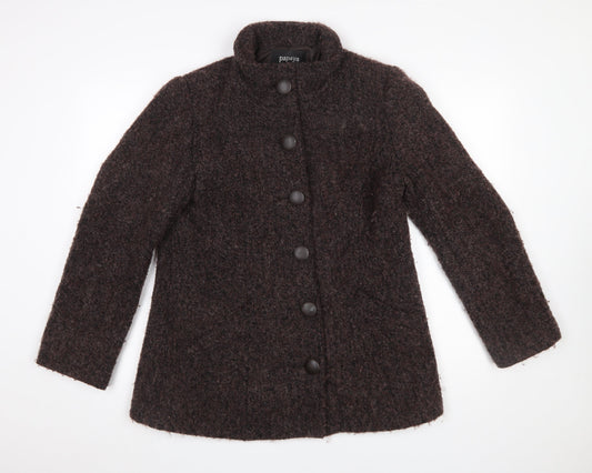 Womens UK Size 14 Papaya Brown Overcoat