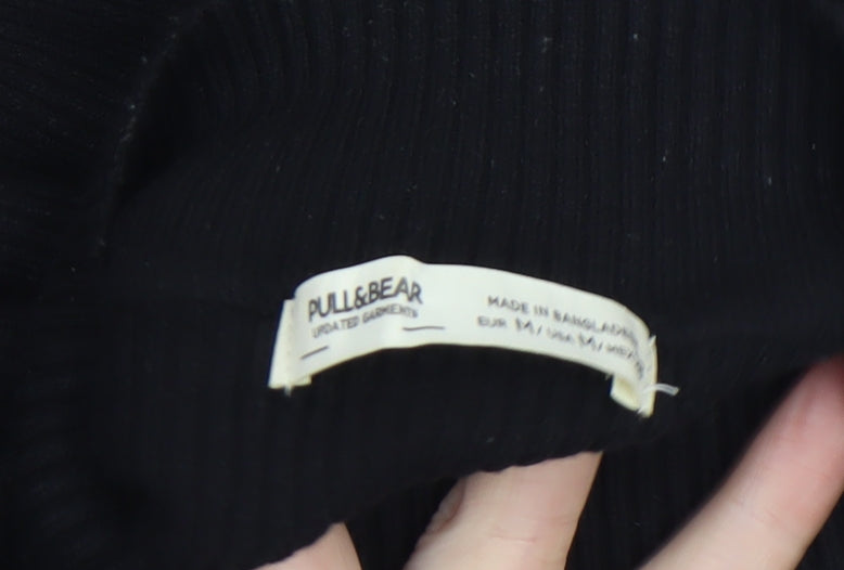 Womens UK Size 12 Pull & Bear Black Pullover Jumper