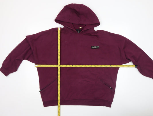 Womens UK Size 14 ellesse Purple Pullover Hoodie