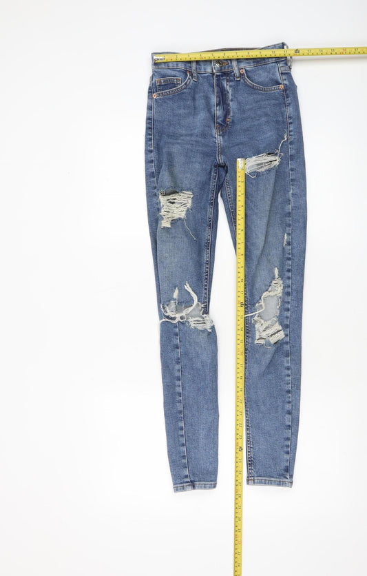 Womens UK Size 28 Topshop Slim Fit Skinny Blue Jeans