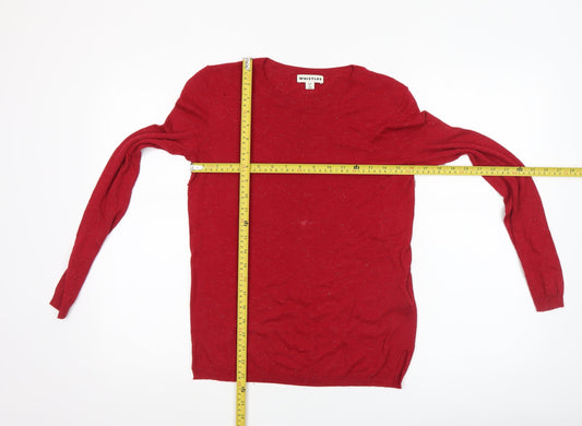 Womens UK Size 8 Whistles Red Pullover Jumper