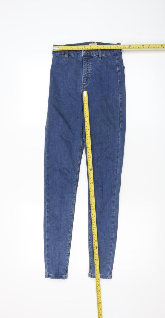 Womens UK Size 8 Topshop Slim Fit Skinny Blue Jeans