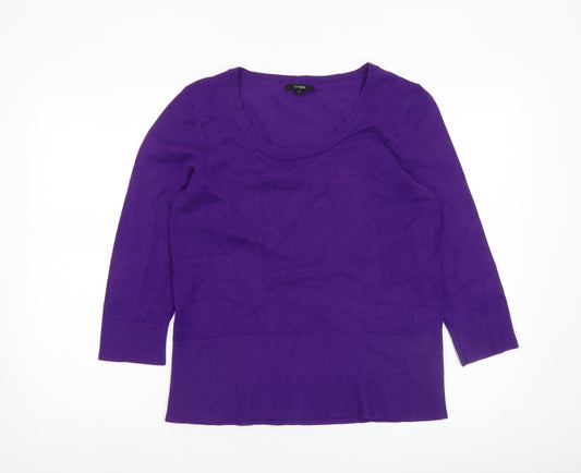 Womens UK Size L Linea Purple Pullover Jumper