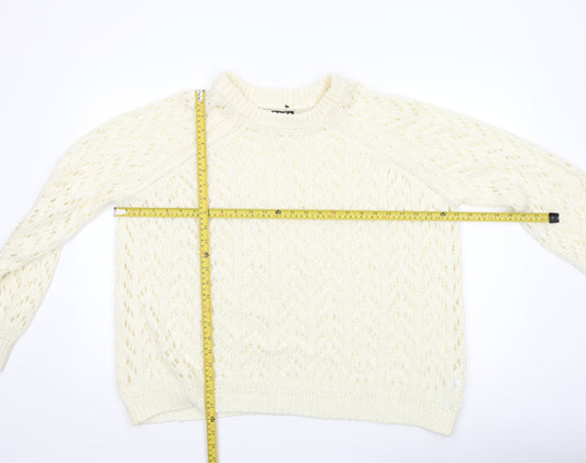 Womens UK Size M ASOS Ivory Pullover Jumper