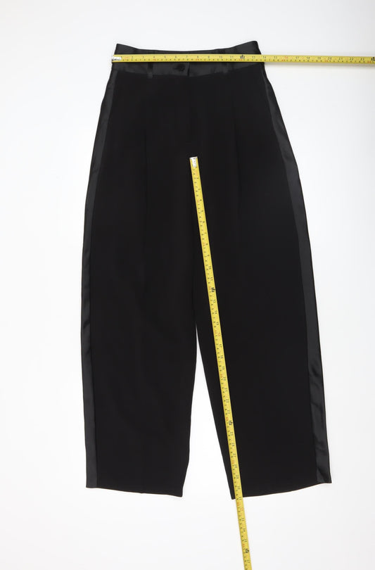 Womens UK Size 8 Primark Regular Fit Dress Pants Black Trousers