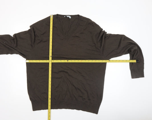 Mens UK Size XL Farhi Brown Pullover Jumper
