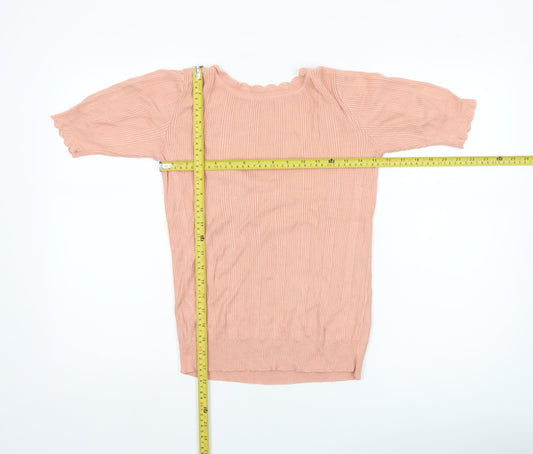 Womens UK Size 12 Oasis Pink Pullover Jumper