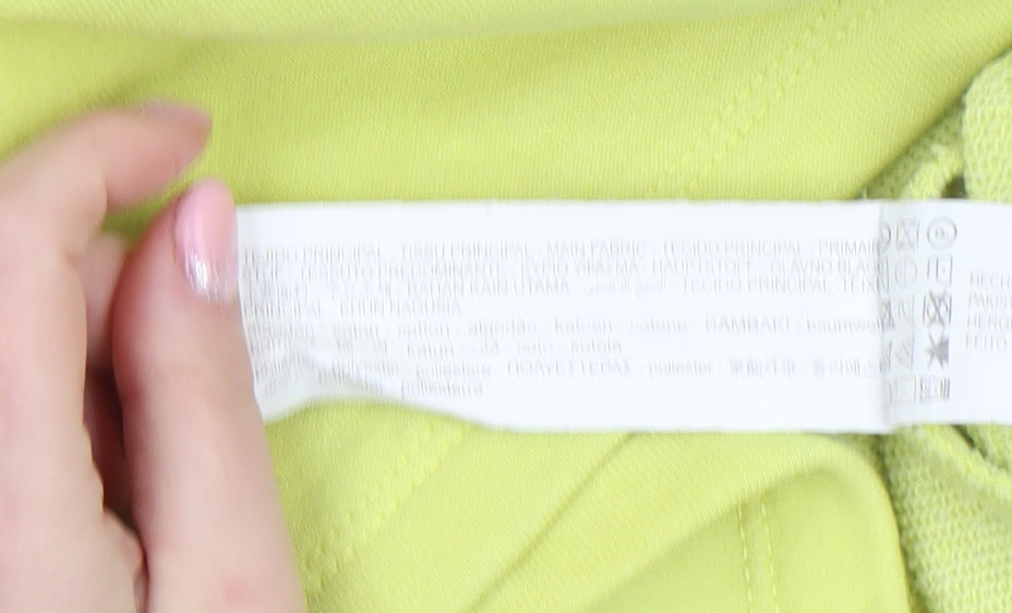 Womens UK Size S Pull & Bear Yellow Pullover Sweatshirt