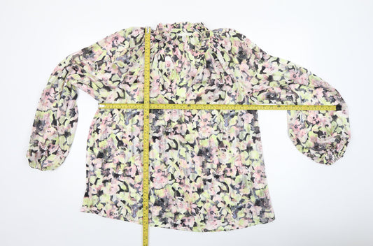 Womens UK Size 12 H&M Multicoloured Tunic Blouse