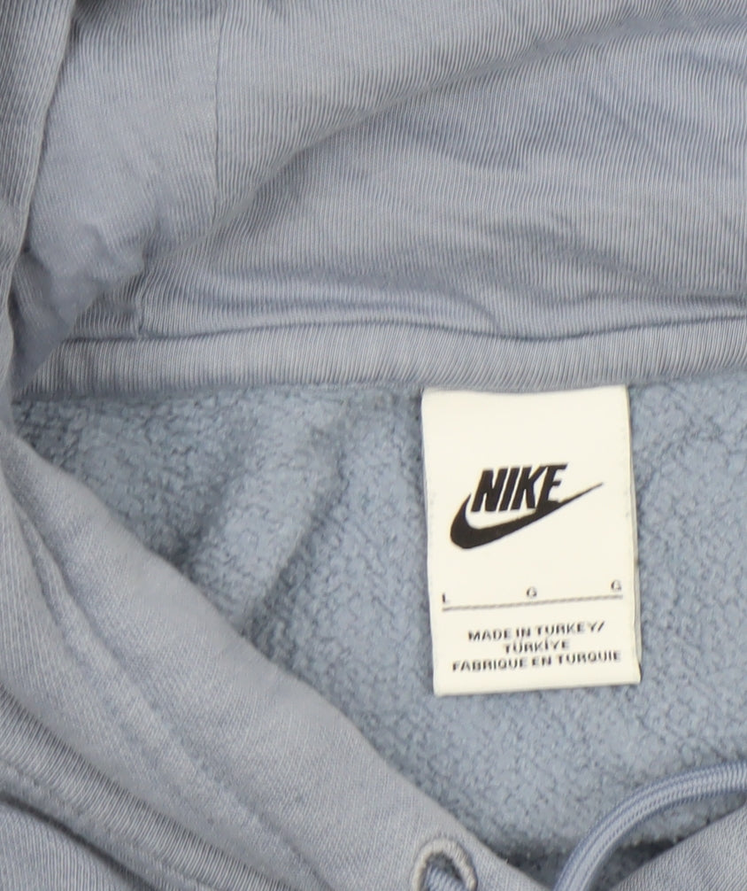 Womens UK Size L Nike Blue Pullover Hoodie