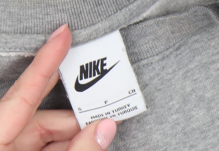 Mens UK Size S Nike Grey Pullover Sweatshirt